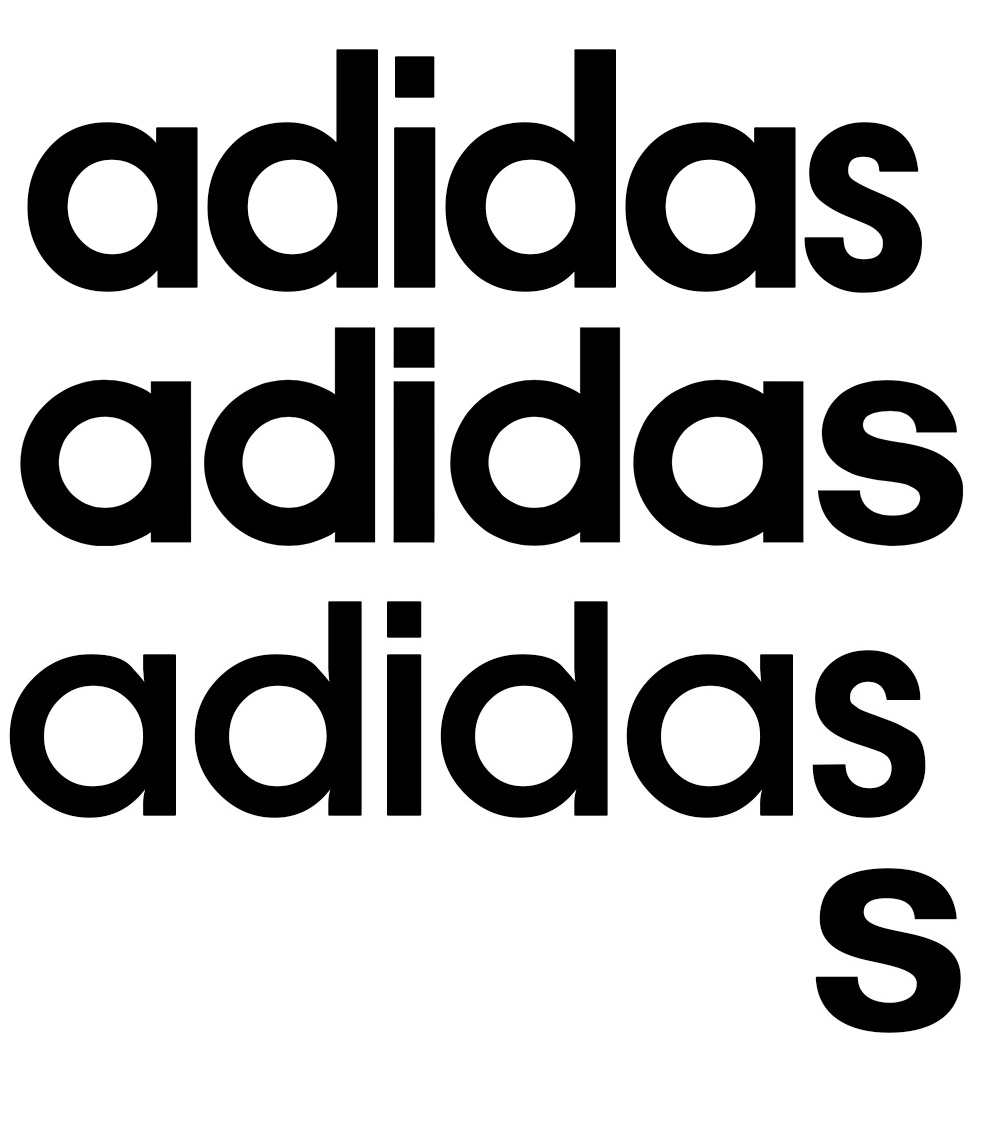 adidas text font